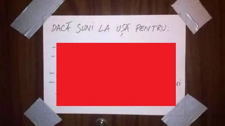 Exasperat, locatarul unui bloc şi-a lipit un BILET pe uşă. MESAJUL care a devenit VIRAL