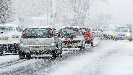 NINSOARE ABUNDENTĂ în Cluj. Cum se circulă pe drumurile din judeţ