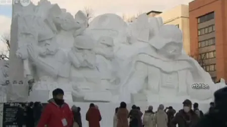 Spectaculos: Festivalul sculpturilor în zăpadă din Japonia VIDEO