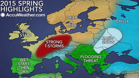 PROGNOZA METEO PE TREI LUNI. Veşti proaste de la meteorologi. Vom avea o primăvară RECE şi PLOIOASĂ