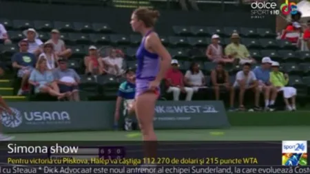 Simona Halep, FAZA ZILEI la Indian Wells VIDEO