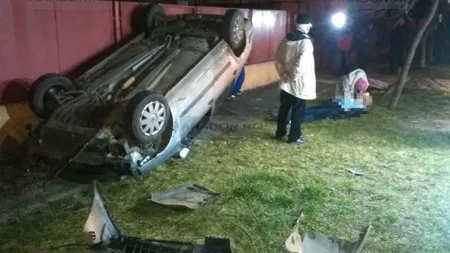 Accident cumplit în Timişoara. Un bărbat a murit, după ce s-a răsturnat cu maşina