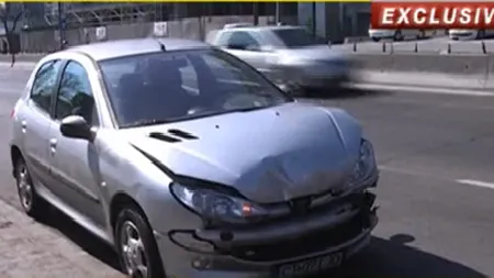 CARAMBOL în Capitală: Şase maşini s-au tamponat violent VIDEO