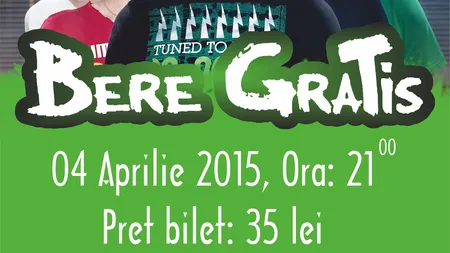 Concert Bere Gratis, pe 4 aprilie, la Berăria Germană Bragadiru