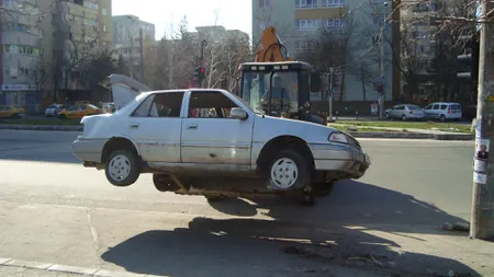 Maşinile abandonate din Bucureşti, ridicate de pe domeniul public