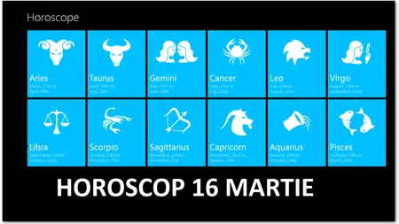 Horoscop 16 martie. Ce rezervă astrele fiecărei zodii
