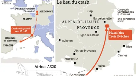 AVIONUL PRĂBUŞIT în FRANŢA: Coincidenţe ciudate în cazul prăbuşirii avionului Germanwings