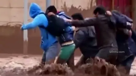 Inundaţii catastrofale în Chile: Şapte persoane au murit şi multe altele sunt date dispărute