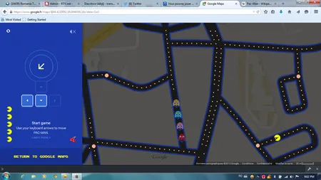 Pac Man poate fi jucat pe Google Maps. Fugi de 