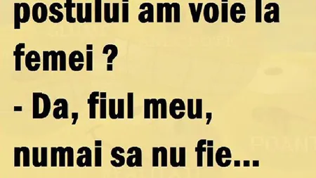 BANCUL ZILEI: Păcate în Postul Paştelui