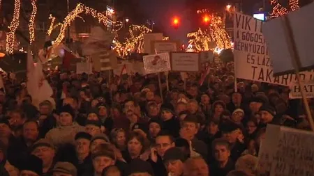 Mii de persoane, la un marş împotriva Guvernului maghiar