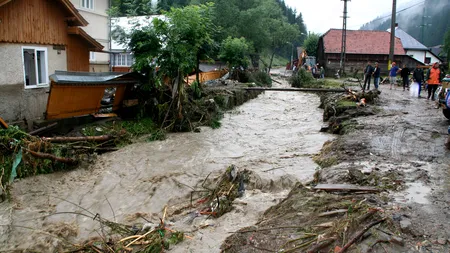 Hidrologii au emis COD GALBEN ŞI COD PORTOCALIU pentru mai multe râuri. Vezi zonele cu risc mare de inundaţii