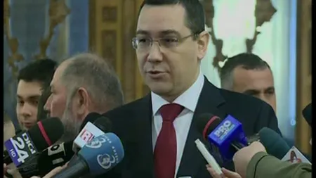 Premierul Victor Ponta preia interimatul la Ministerul Finanţelor