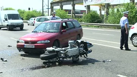 ACCIDENT în timpul unui drive test. Un tânăr a ajuns la spital VIDEO