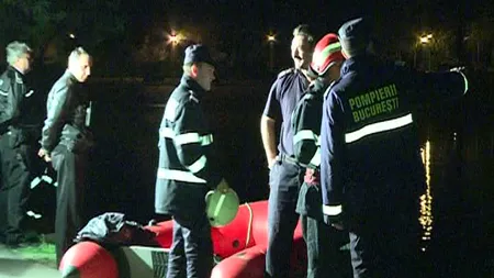 Doi amanţi au ajuns cu maşina într-un lac din Capitală VIDEO