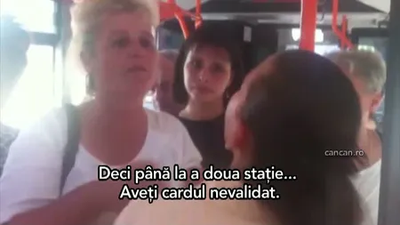 O controloare RATB a fost înjurată şi gonită din autobuz de călători VIDEO