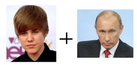 Fotografia momentului. Ce obţii dacă îl combini pe JUSTIN BIEBER cu VLADIMIR PUTIN FOTO