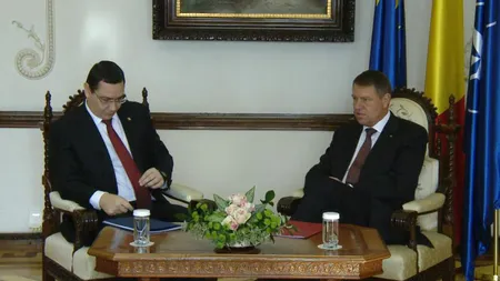 Victor Ponta şi Klaus Iohannis, discuţie informală pe tema justiţiei