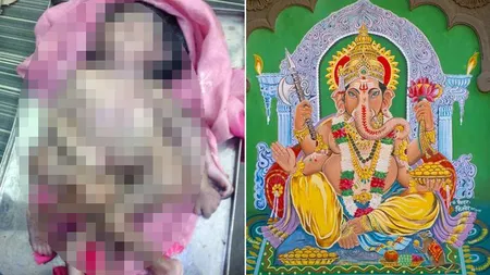 ZECI de MII de oameni îl consideră un ZEU. Un bebeluş cu OPT MEMBRE a fost născut în India FOTO