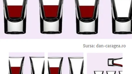 Problema PAHARELOR. Vei fi sufletul petrecerii dacă îl treci. FOTO
