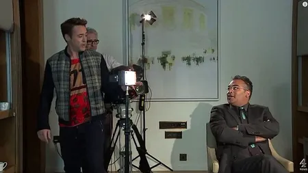 Robert Downey Jr., criză de nervi la un interviu VIDEO