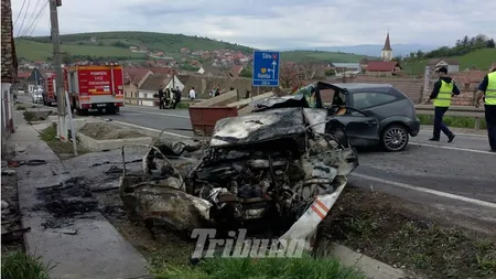 Accident TERIBIL în Sibiu. Două persoane au murit, alte patru sunt GRAV RĂNITE