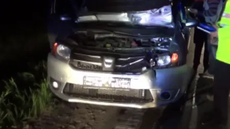 Accident şocant din cauza unui cal lăsat liber. Un şofer a ajuns în stare gravă la spital VIDEO