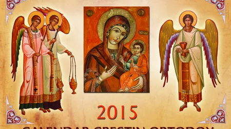 CALENDAR ORTODOX: Ce sfinţi sărbătorim astăzi