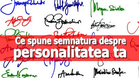 Ce spune semnătura despre personalitatea ta