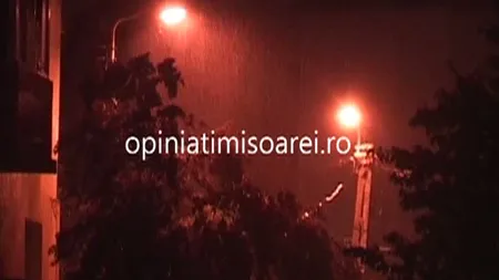 Grindină şi furtună puternică în Timişoara