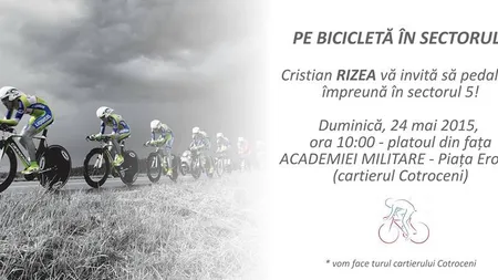 Pe bicicletă în Sectorul 5, cu Cristian Rizea