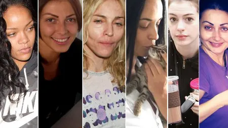 Vedete fără machiaj. Cum arată în realitate celebrităţile GALERIE FOTO