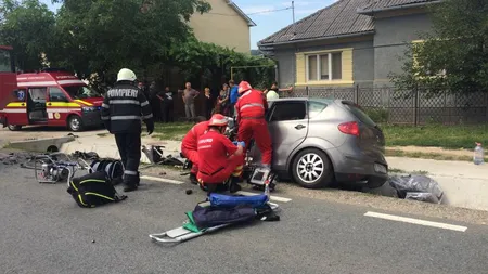 Accident mortal în Dej. Un aututorism înmatriculat în Spania s-a ciocnit frontal cu un TIR