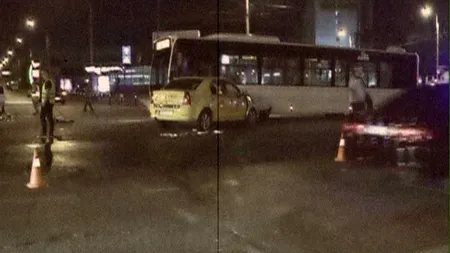 Carambol în Capitală din cauza unui şofer teribilist: Şase persoane au fost rănite