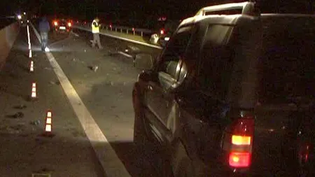 Accident CIUDAT pe autostrada Arad-Timişoara între un BMW şi o barcă