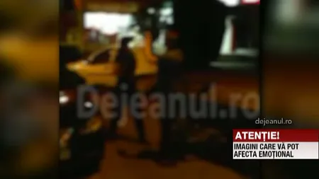 Bătaie cu pumnii şi picioarele pe un loc de parcare - VIDEO