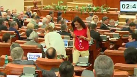 Scandal în plenul Parlamentului. Asistenta unui parlamentar, dată afară din sală VIDEO