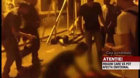 Incidente violente în Capitală. Mai mulţi tineri s-au încăierat cu poliţiştii. Un băiat a fost împuşcat