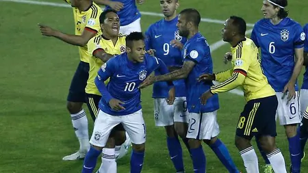 Brazilia, învinsă la Copa America. Neymar a sărit la bătaie şi a fost eliminat VIDEO