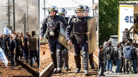 Calais, cuprins de haos: Sute de imigranţi au luat cu asalt portul, profitând de greva lucrătorilor