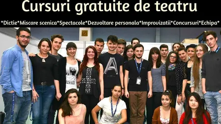 Trupa ARTHESIUM, PRIMA trupă de TEATRU ce oferă CURSURI GRATUITE pentru TINERII DEBUTANŢI