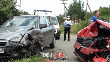 Femeie ÎNSĂRCINATĂ, implicată într-un ACCIDENT GRAV în Cluj