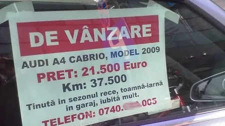 AMENZI URIAŞE pentru cei care îşi scot maşina la vânzare pe stradă