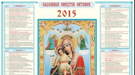 CALENDAR ORTODOX 2015: Ce sfinţi sărbătorim astăzi