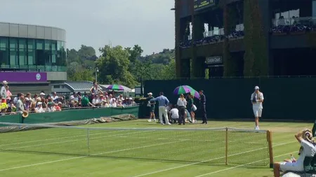 SCENE ŞOCANTE la WIMBLEDON 2015. Momente de PANICĂ pe terenul 17