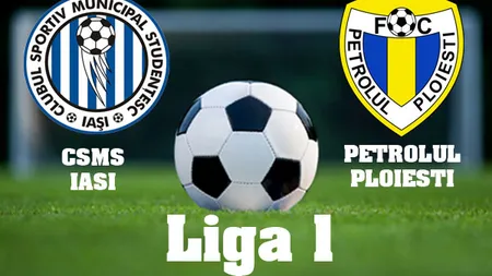 CSMS IASI - PETROLUL 1-0 şi moldovenii egalează ASA în fruntea Ligii 1