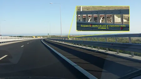 Autostrada Orăştie-Sibiu, în pericol de prăbuşire. 