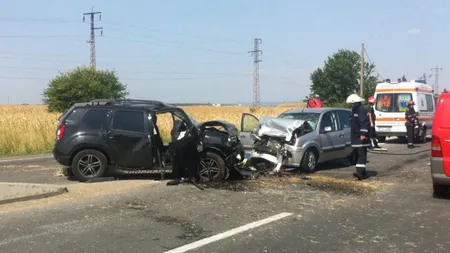 Accident cu ŞASE VICTIME pe DN1, la intrarea în Ploieşti VIDEO