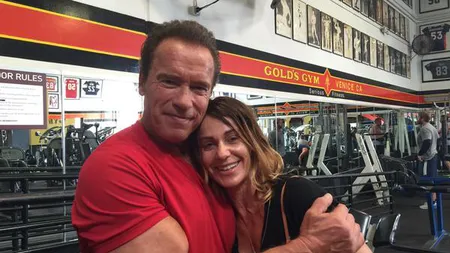 Nadia Comăneci, IMAGINI INCREDIBILE alături de Arnold Schwarzenegger VIDEO