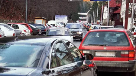Trafic ÎNGREUNAT pe DN1, la Comarnic